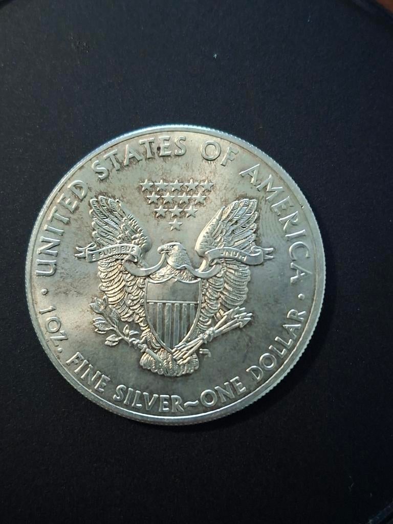 2014 American Silver Eagle 1 oz Zilveren Munt, Ophalen of Verzenden, Noord-Amerika, Losse munt, Zilver