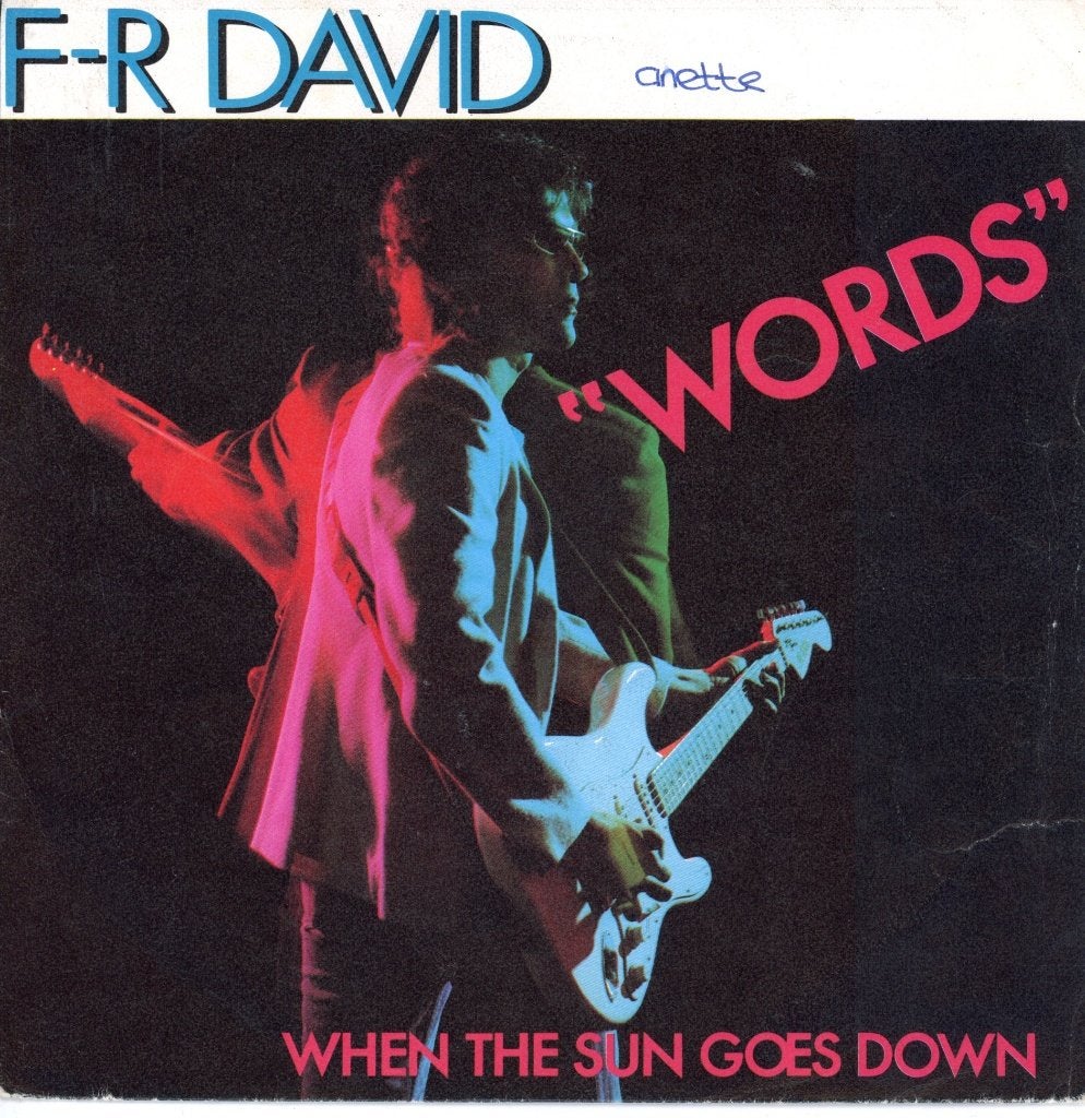 S  F.R. David - Words, Cd's en Dvd's, Beschermende buitenhoes, Verzenden, Gebruikt, Pop