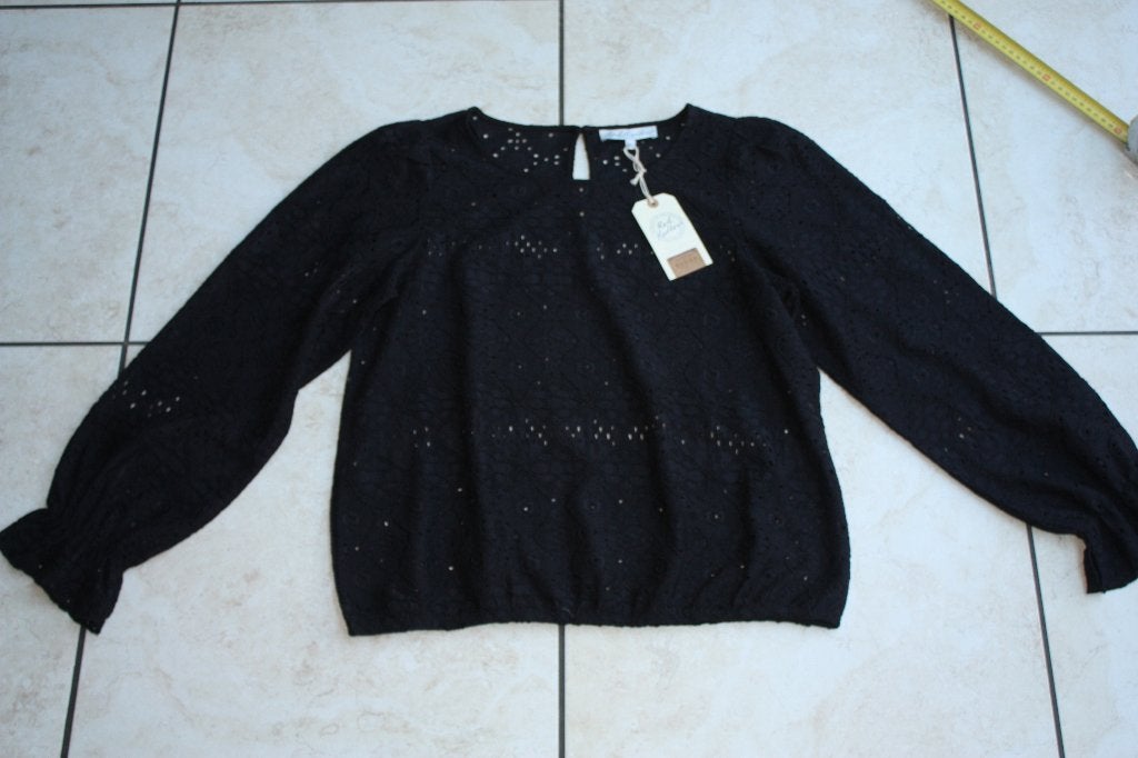 Red Button Top Ajour Black M, Maat 38/40 (M), Verzenden, Zwart, Zo goed als nieuw