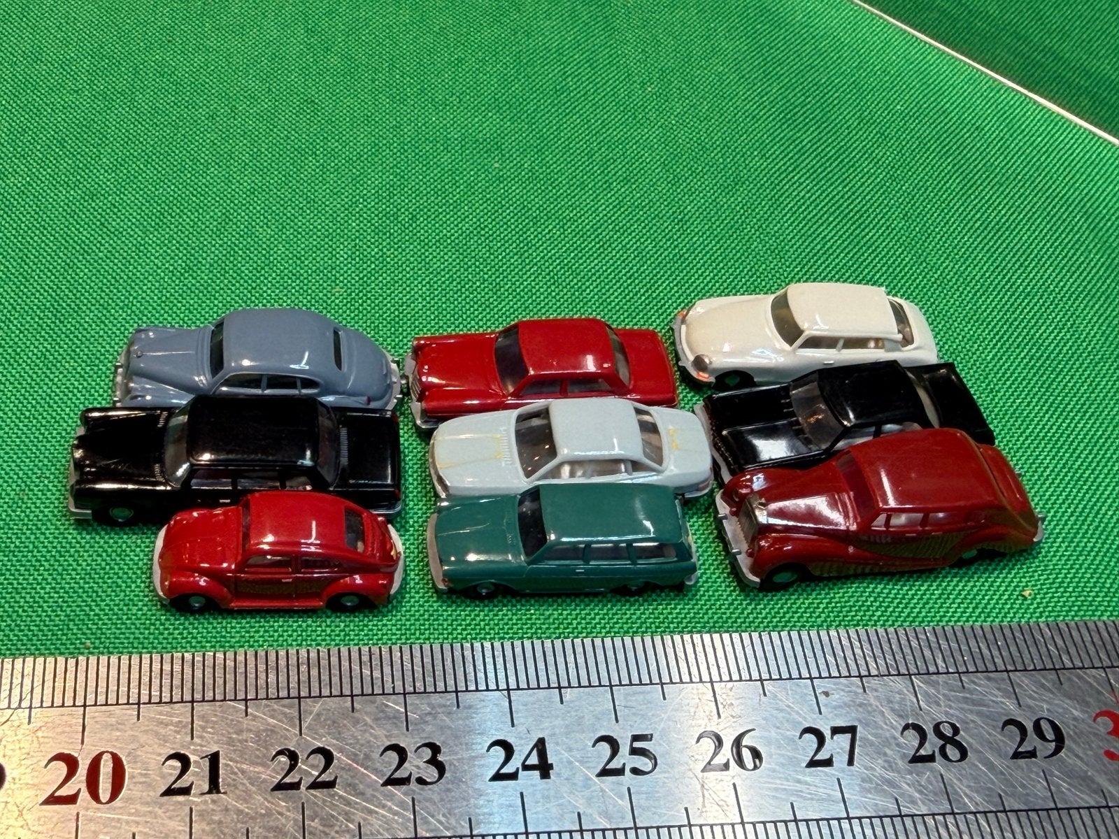 Set van 9 vintage Wiking modelauto's - diverse modellen N, Ophalen of Verzenden, Gebruikt
