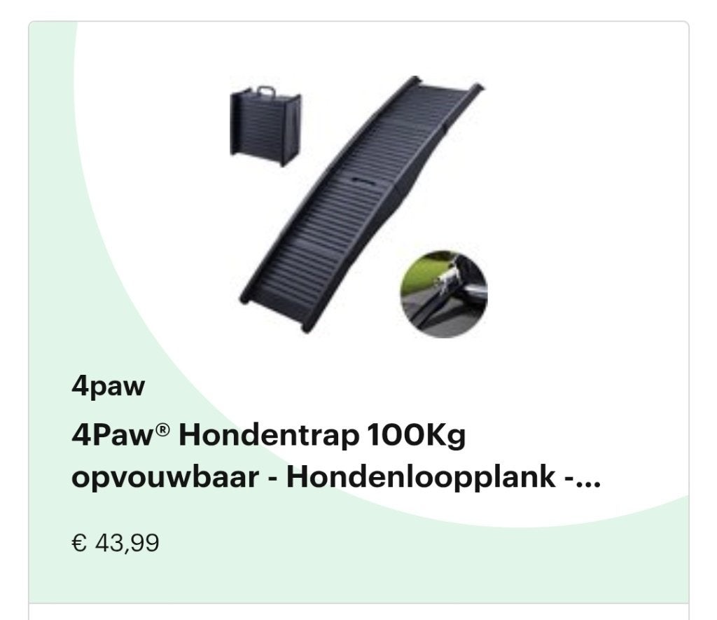 Opvouwbare hondentrap, Overige merken, Ophalen, Zo goed als nieuw, Hondenloopplank