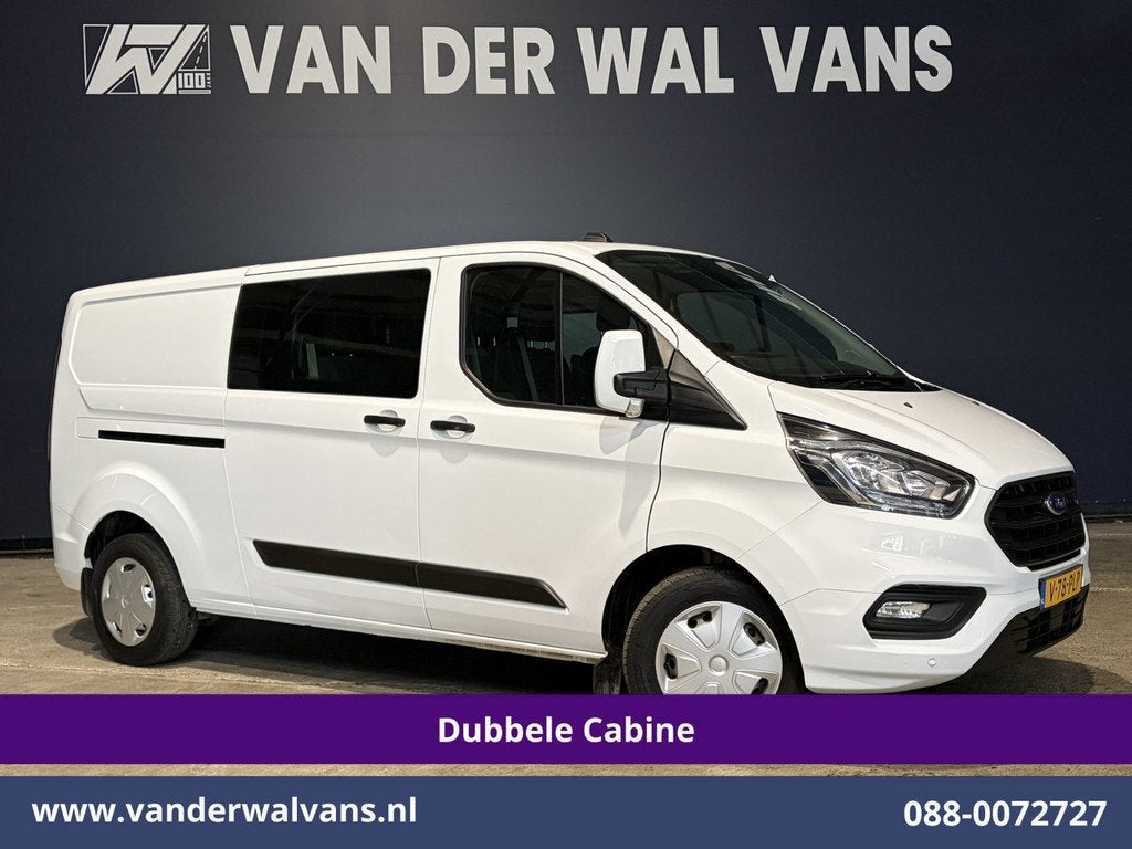 Ford Transit Custom 2.0 TDCI 130pk Automaat L2H1 Dubbele Cab, Auto's, Bestelauto's, Stof, Gebruikt, 4 cilinders, 1850 kg