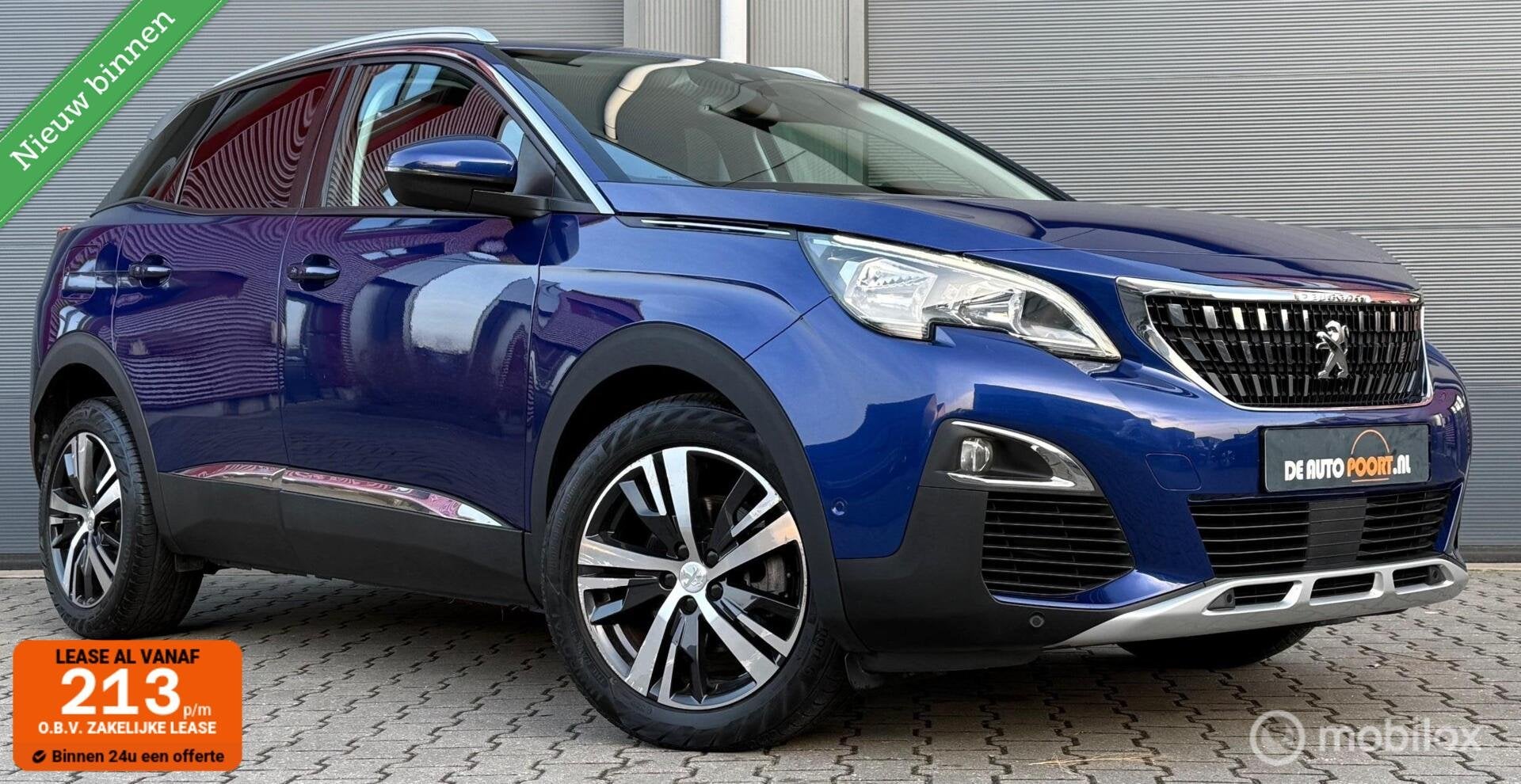 Peugeot 3008 1.2 PureTech Allure Automaat Navi/Carplay/Clima, Auto's, 1295 kg, 1199 cc, Met garantie (alle), Blauw