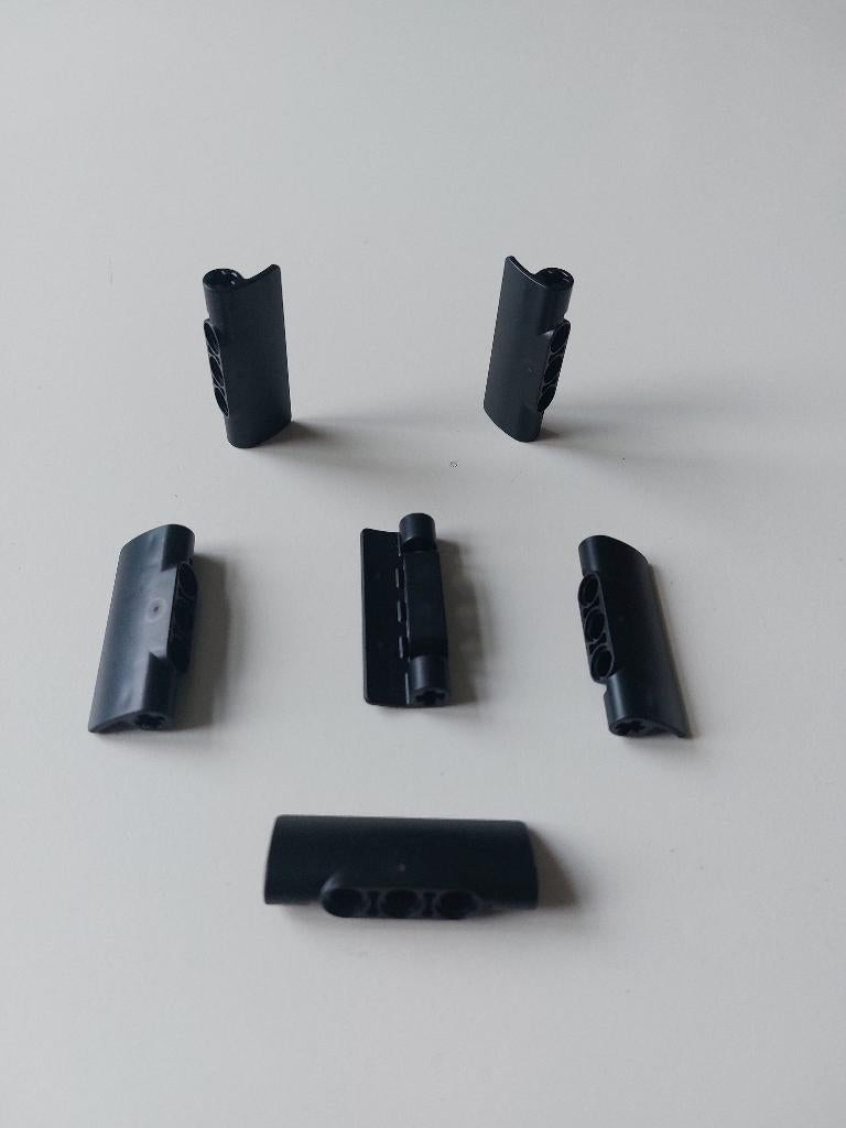 6 technic Lego paneel gebogen 2x5x1 zwart, Lego, Ophalen of Verzenden, Zo goed als nieuw, Technic
