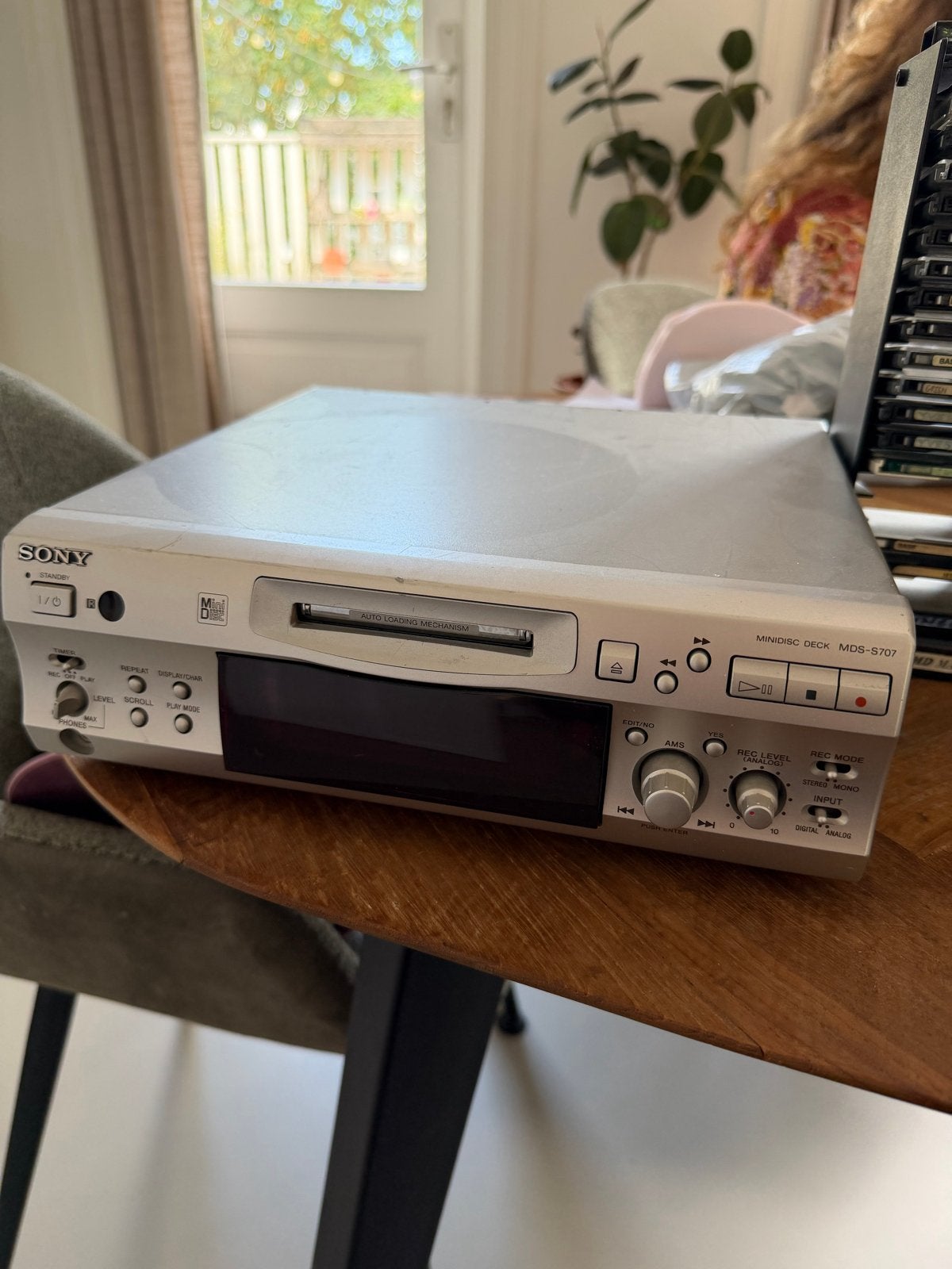 Sony MDS-S707 Minidisc-recorder met veel MD's, Ophalen, Minidisc-recorder