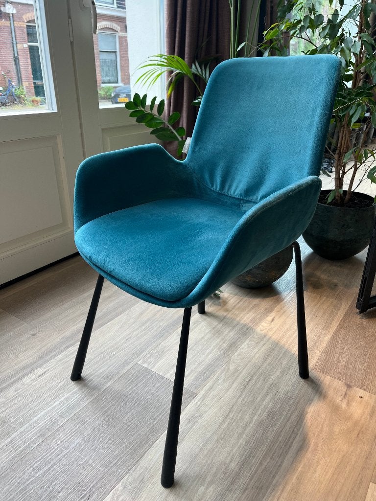 Stoel Designer Zuiver, Ophalen, Blauw, Nieuw, Stof