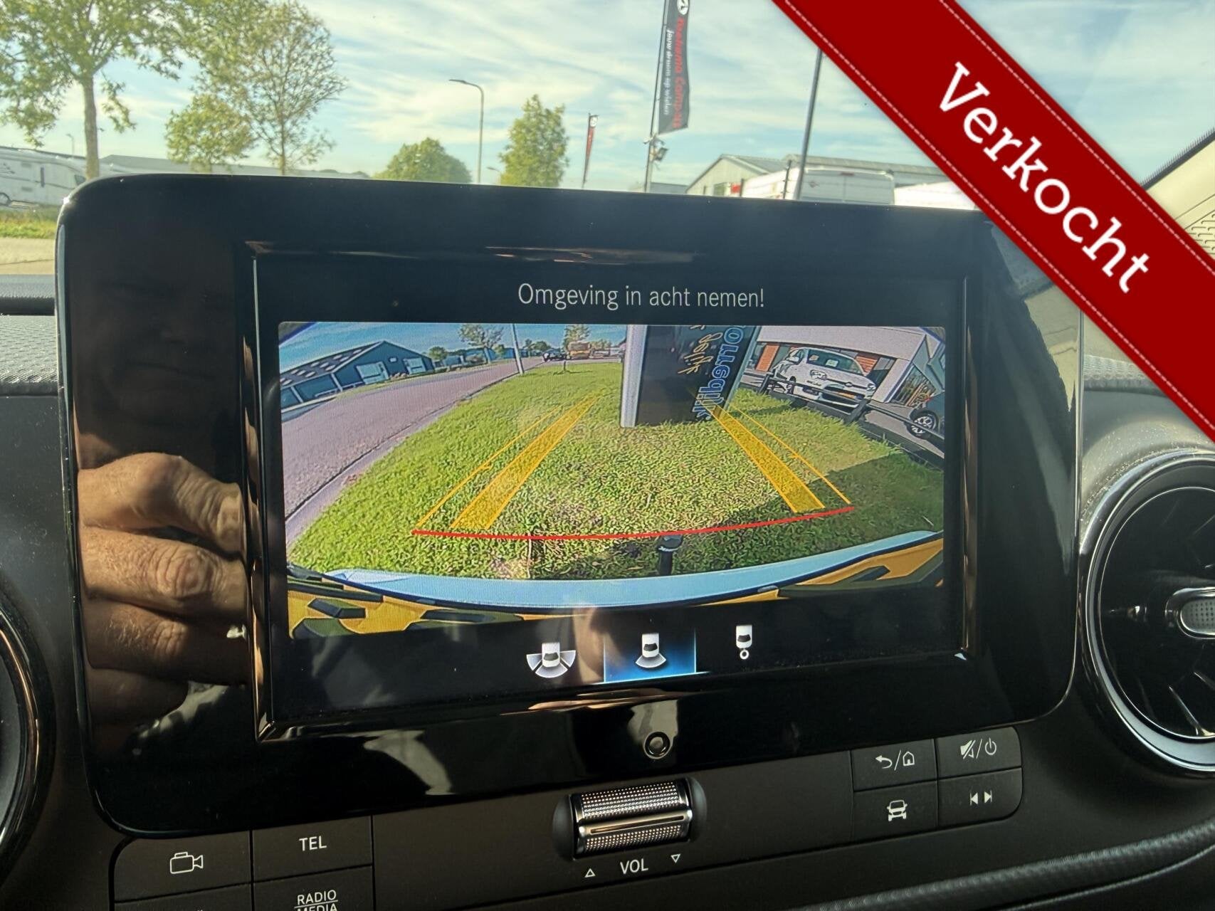 Mercedes Citan Automaat NAVI,LMV,CAMERA,AIRCO BENZINE EMISSI, Auto's, Stof, Gebruikt, Met garantie (alle), Wit