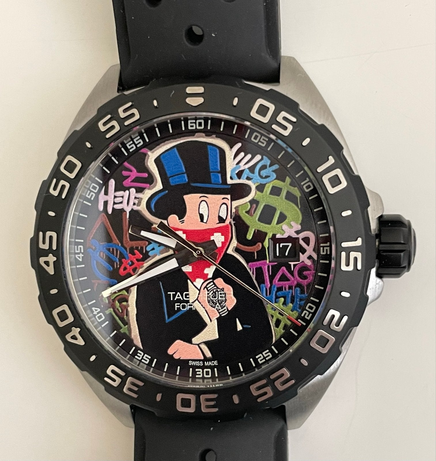 TAG Heuer Formula 1 Alec Monopoly Special Edition, Staal, Polshorloge, Kunststof, Ophalen of Verzenden