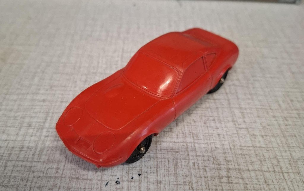 TOMTE  opel gt rood 1;43, Ophalen of Verzenden, Zo goed als nieuw, Auto, Overige merken