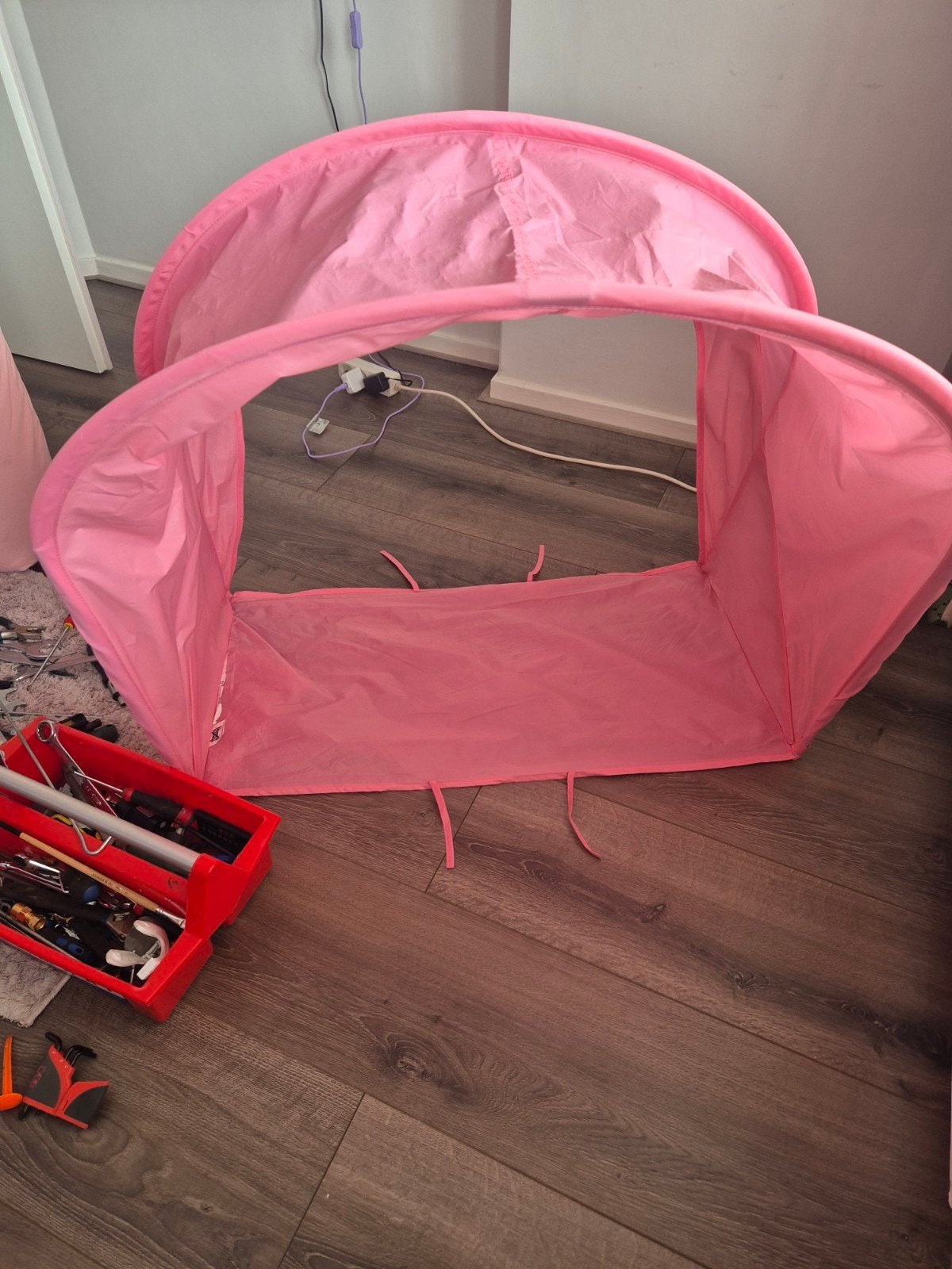 Bedtent Ikea, Ophalen