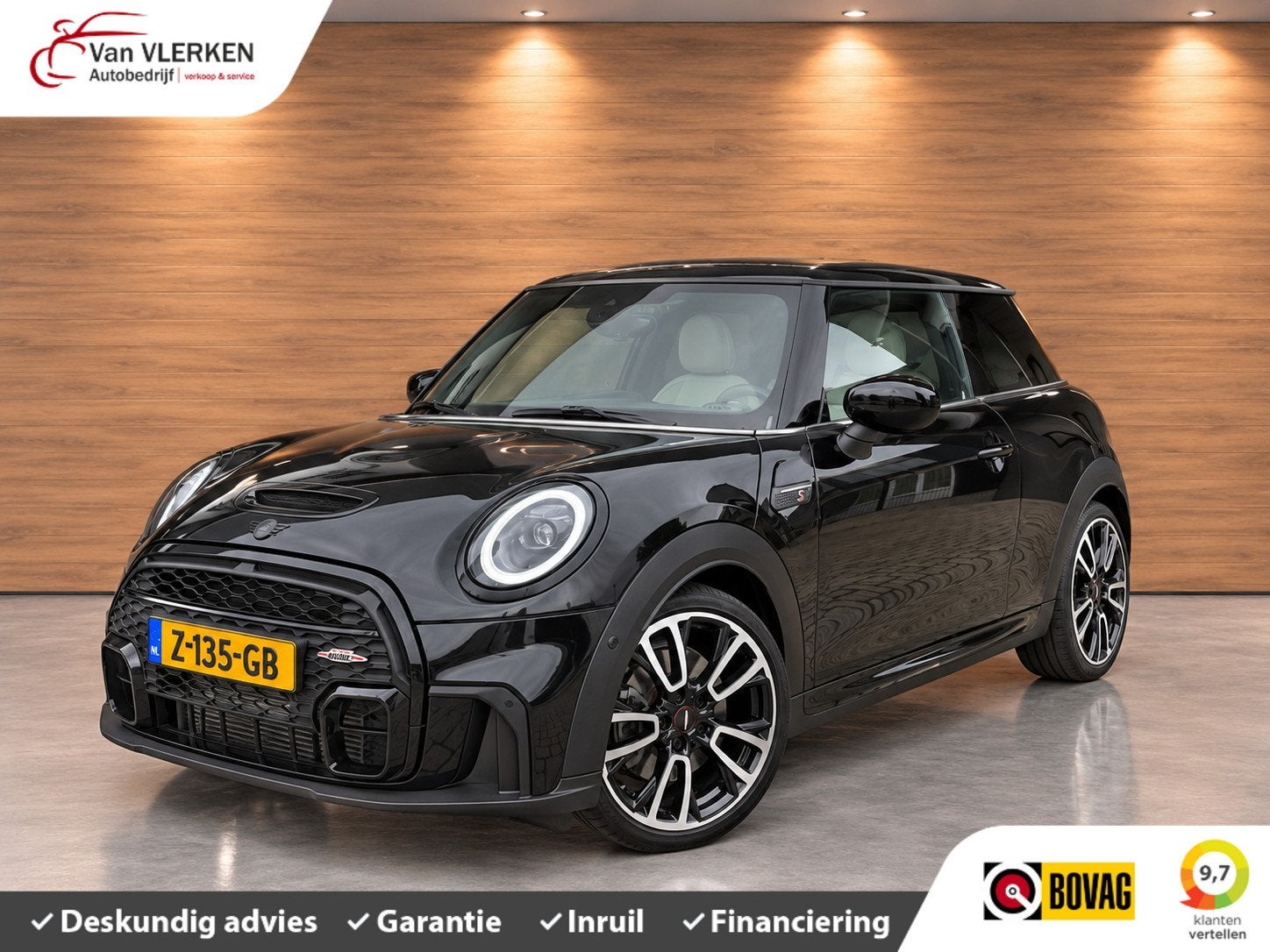 Mini 3-Deurs 2.0 Cooper S Rockingham GT Edition J WORKS, Gebruikt, Euro 6, 4 stoelen, Zwart