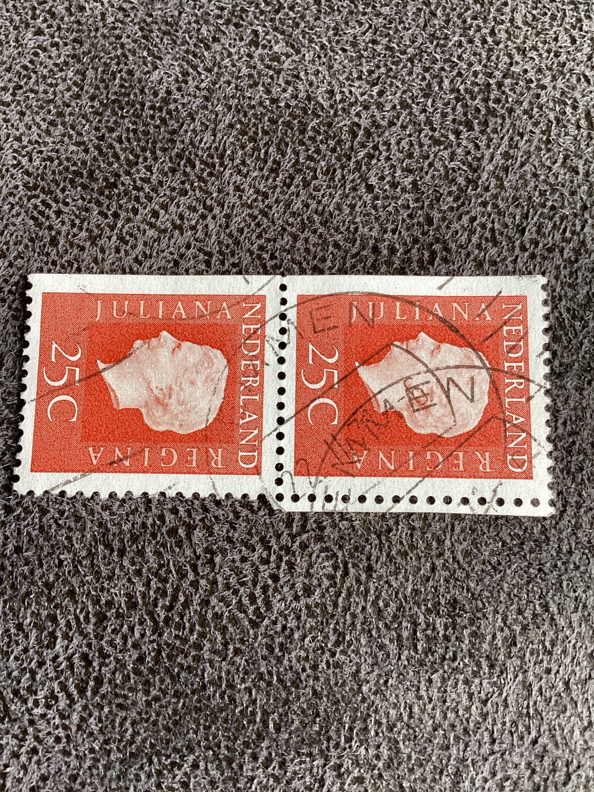 Nederlandse postzegels Juliana 25C - Gestempeld Emmen, Postzegels en Munten, Ophalen of Verzenden, Na 1940, Gestempeld
