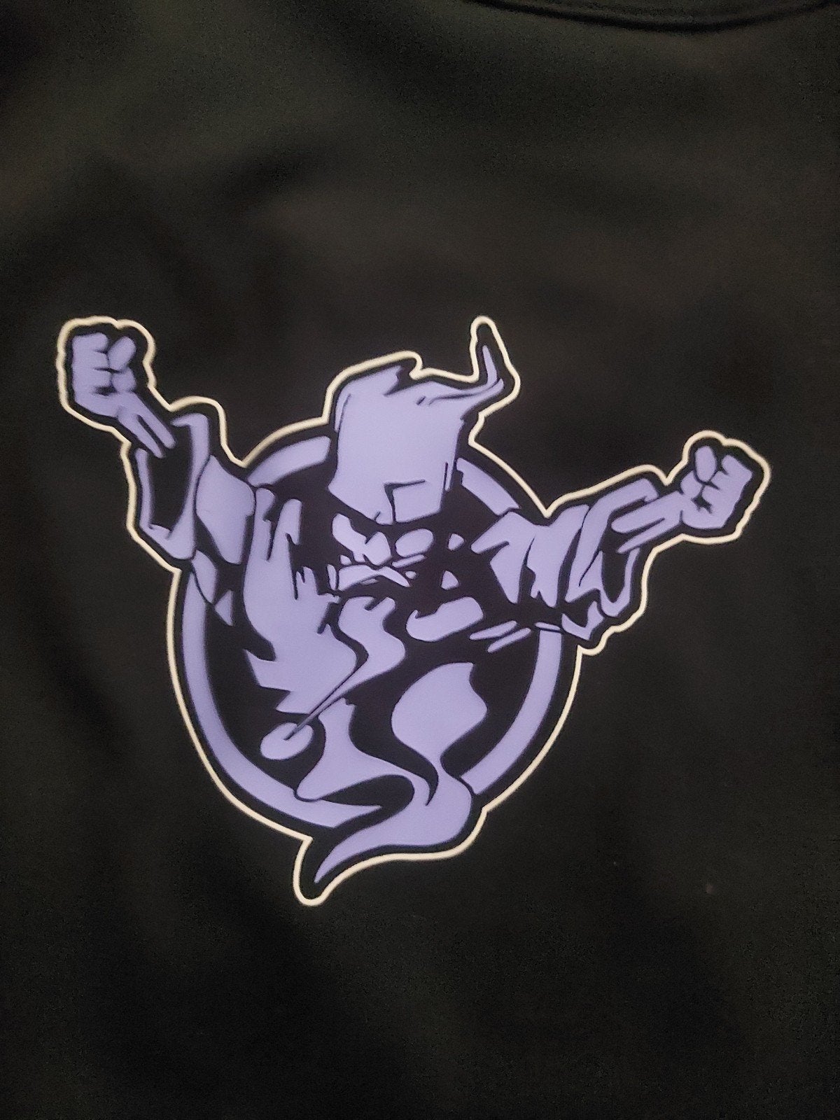 Thunderdome Sports Top - Zwart met paarse Wizard print, Thunderdome, Zwart, Maat 46/48 (XL) of groter, Nieuw
