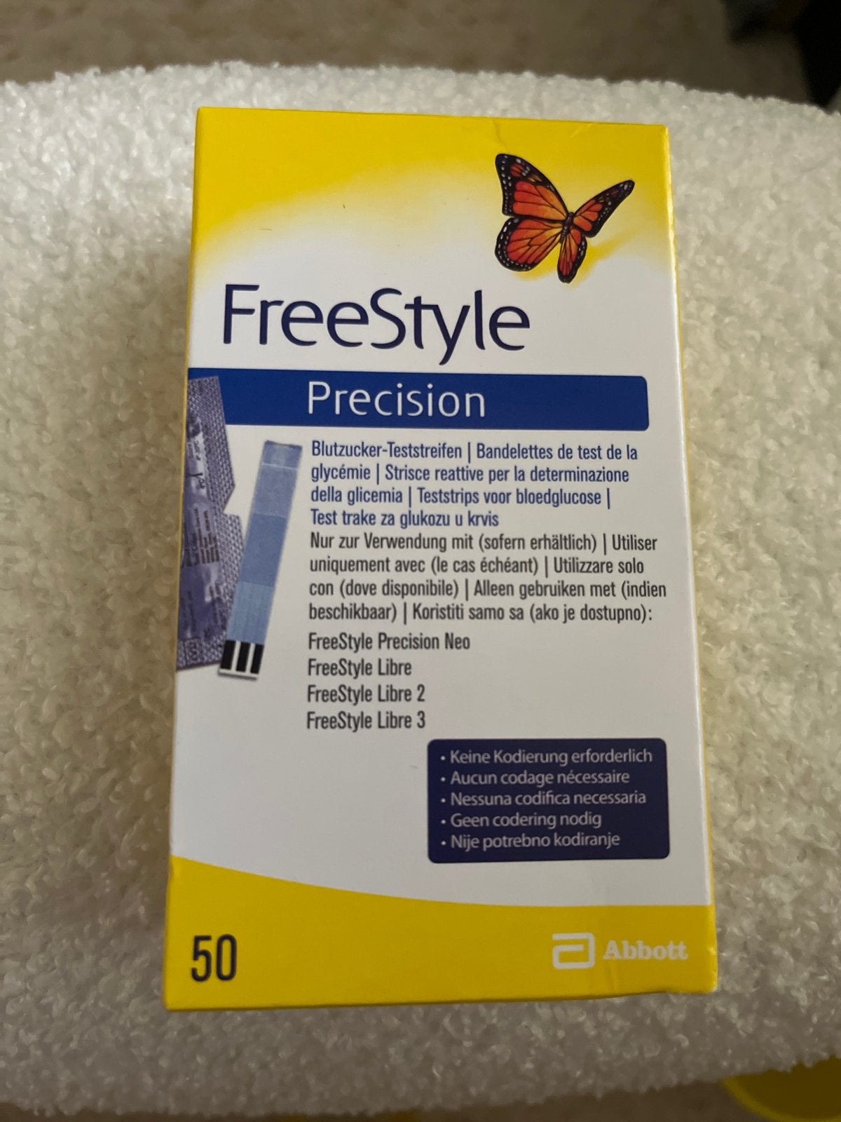 FreeStyle Precision Glucose Teststrips - 50 stuks, Ophalen of Verzenden, Nieuw