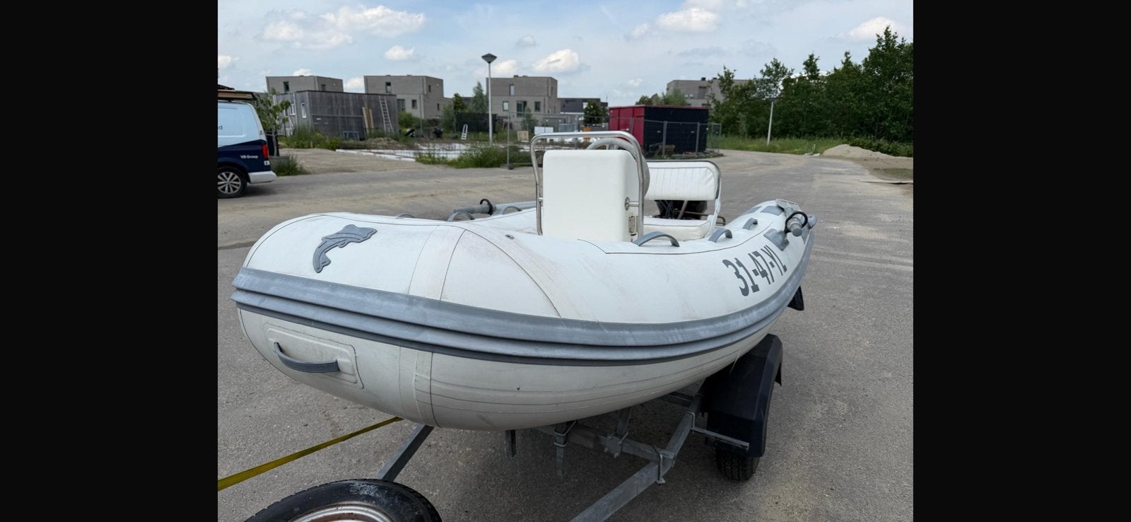 Rib 310 consoleboot 15pk electrische start, Watersport en Boten, Gebruikt, 15 pk, Peddels, 3 m