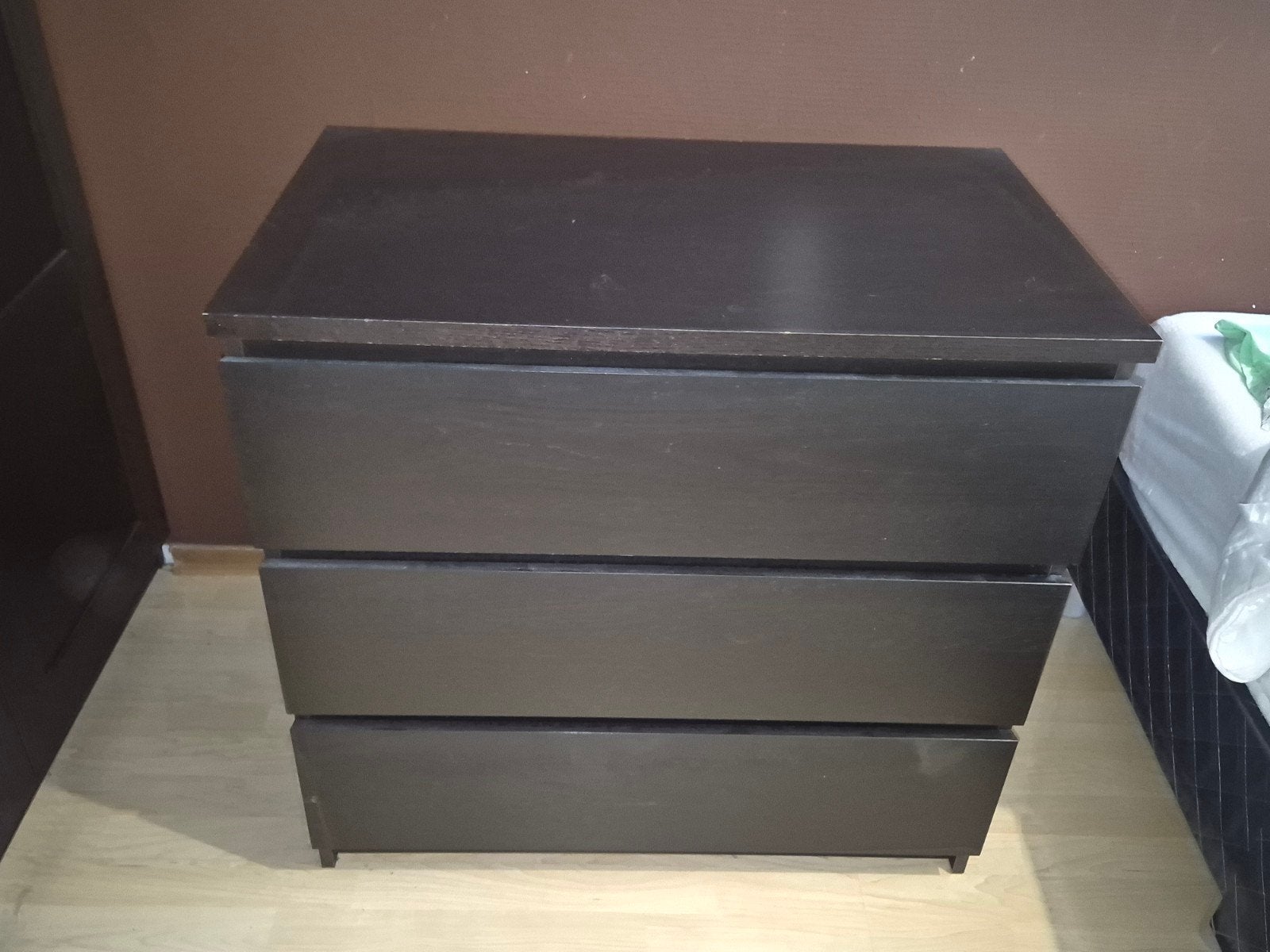 IKEA Storklinta ladekast met 3 lades, kleur bruin., Gebruikt, 3 of 4 laden, Minder dan 100 cm, 25 tot 50 cm