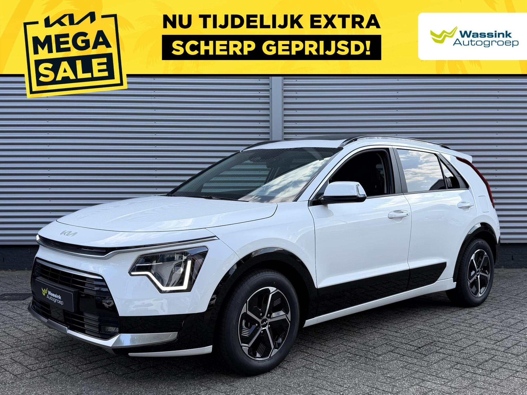 Kia Niro 1.6 GDi Hybrid DynamicPlusLine | Schuif/Kanteldak |, Auto's, 1374 kg, 137 pk, Euro 6, Wit