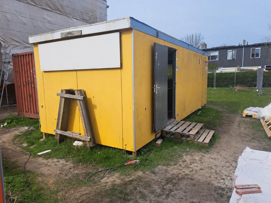 Bouwkeet/Schaftkeet GRATIS, Ophalen, Gebruikt