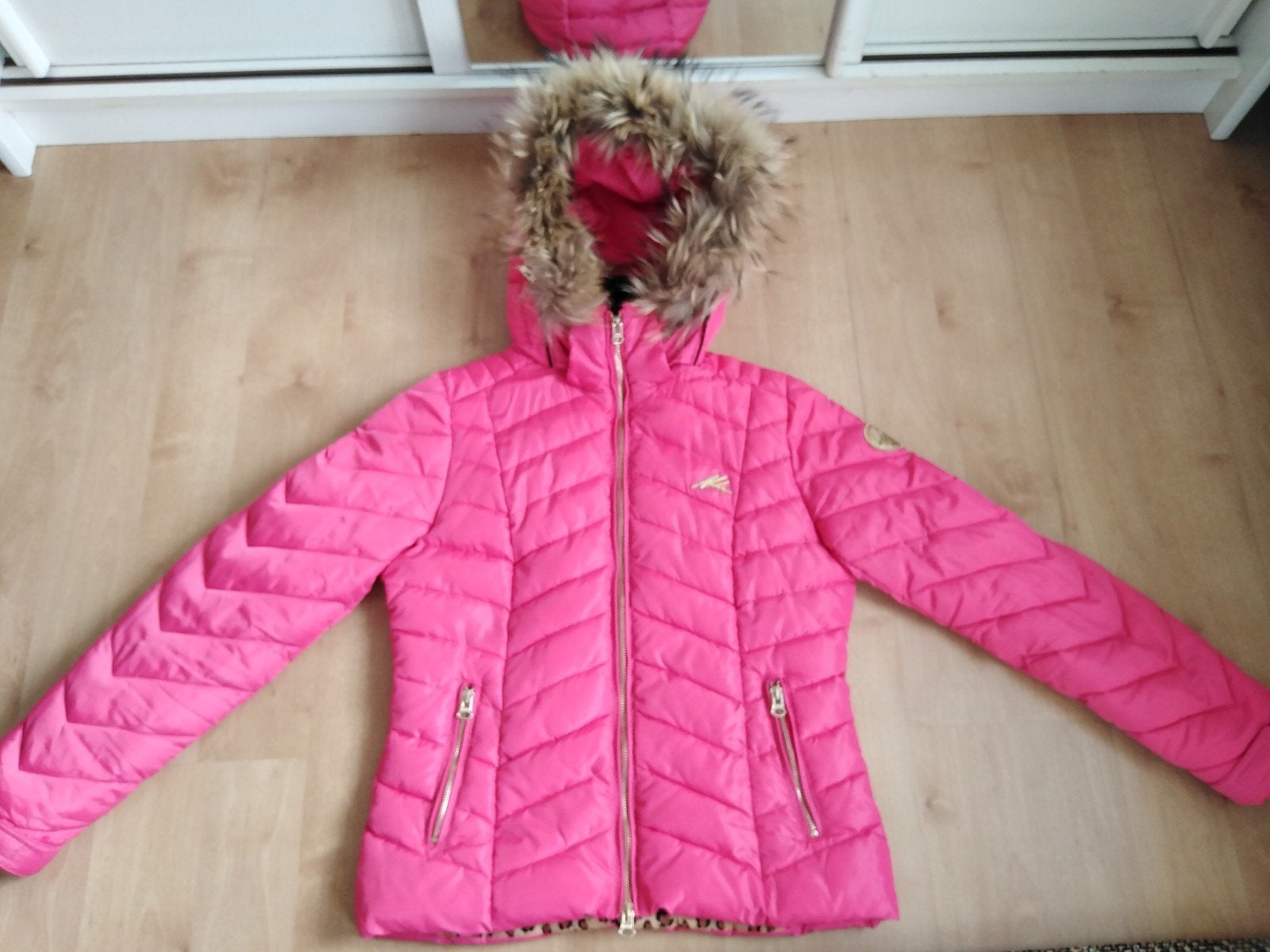 roze winterjas nickelson, Nickelson, Ophalen of Verzenden, Zo goed als nieuw, Roze