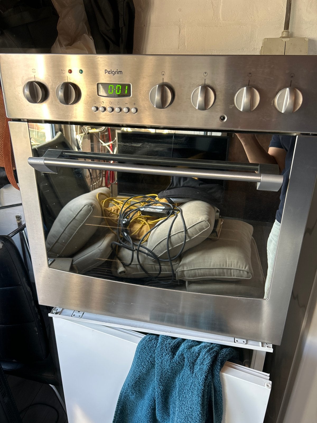 Pelgrim Inbouwoven 60 cm - OKW353RVS/P03, Witgoed en Apparatuur, Ovens, Ophalen, Gebruikt, Oven, Hete lucht
