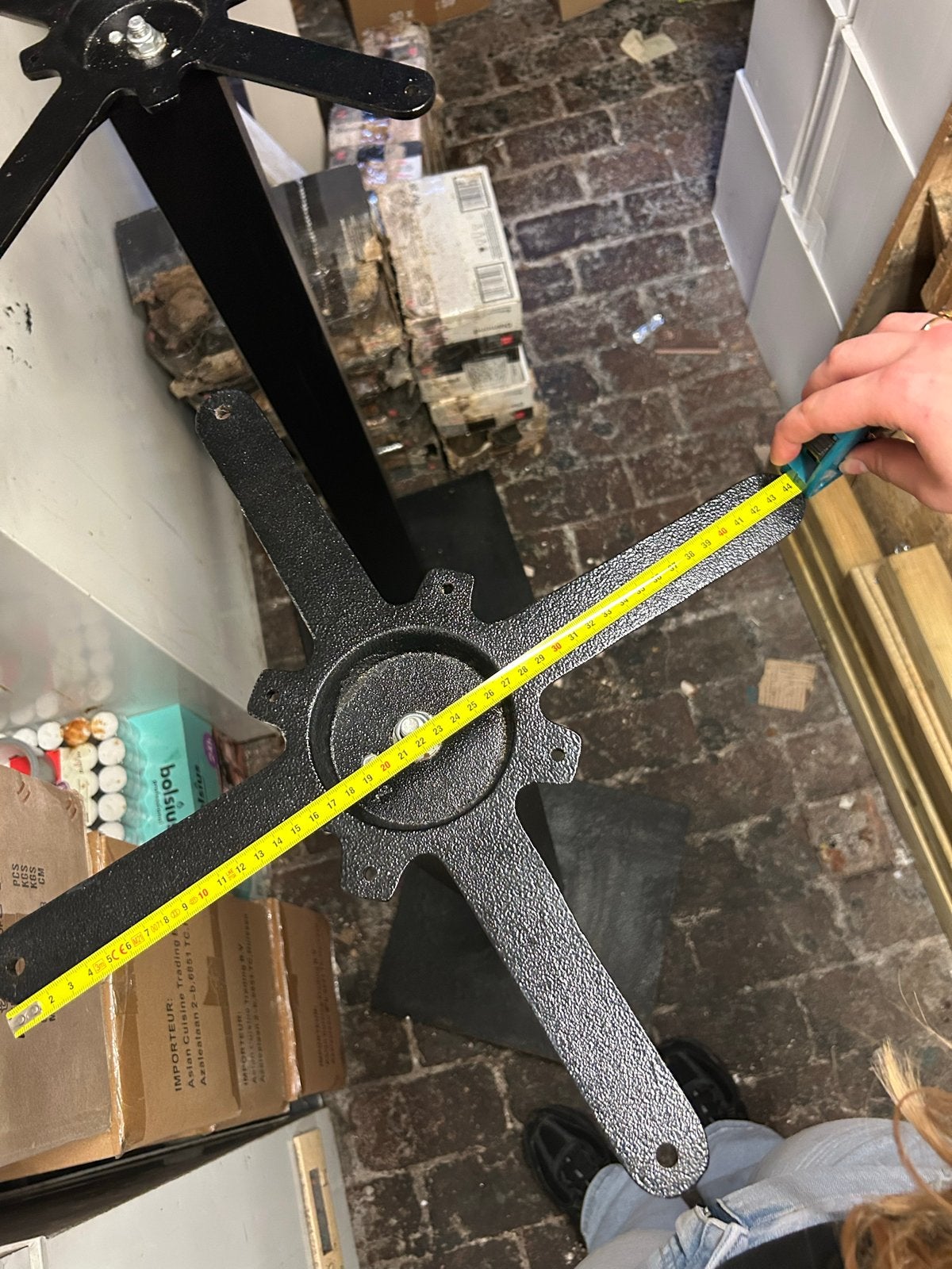 8x Zwarte Tafelpoten - Horeca Kwaliteit, Ophalen, Tafelpoot, Minder dan 50 cm, 100 tot 150 cm