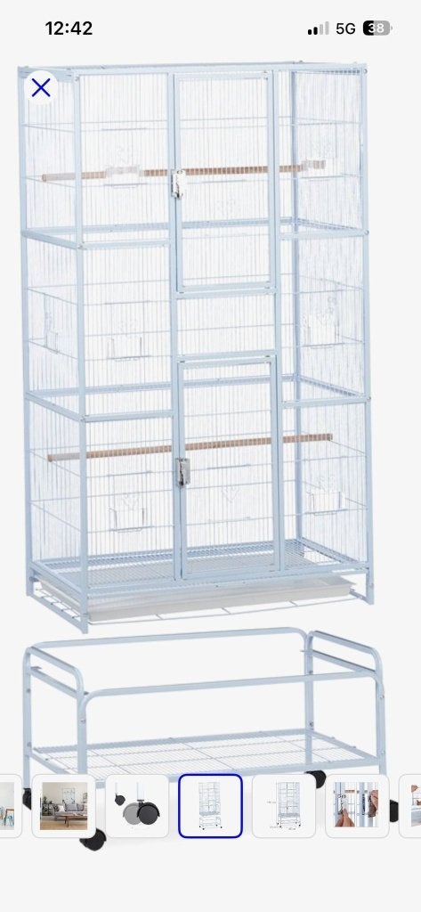 Vogelkooi, Dieren en Toebehoren, Ophalen, Zo goed als nieuw, Metaal, Vogelkooi