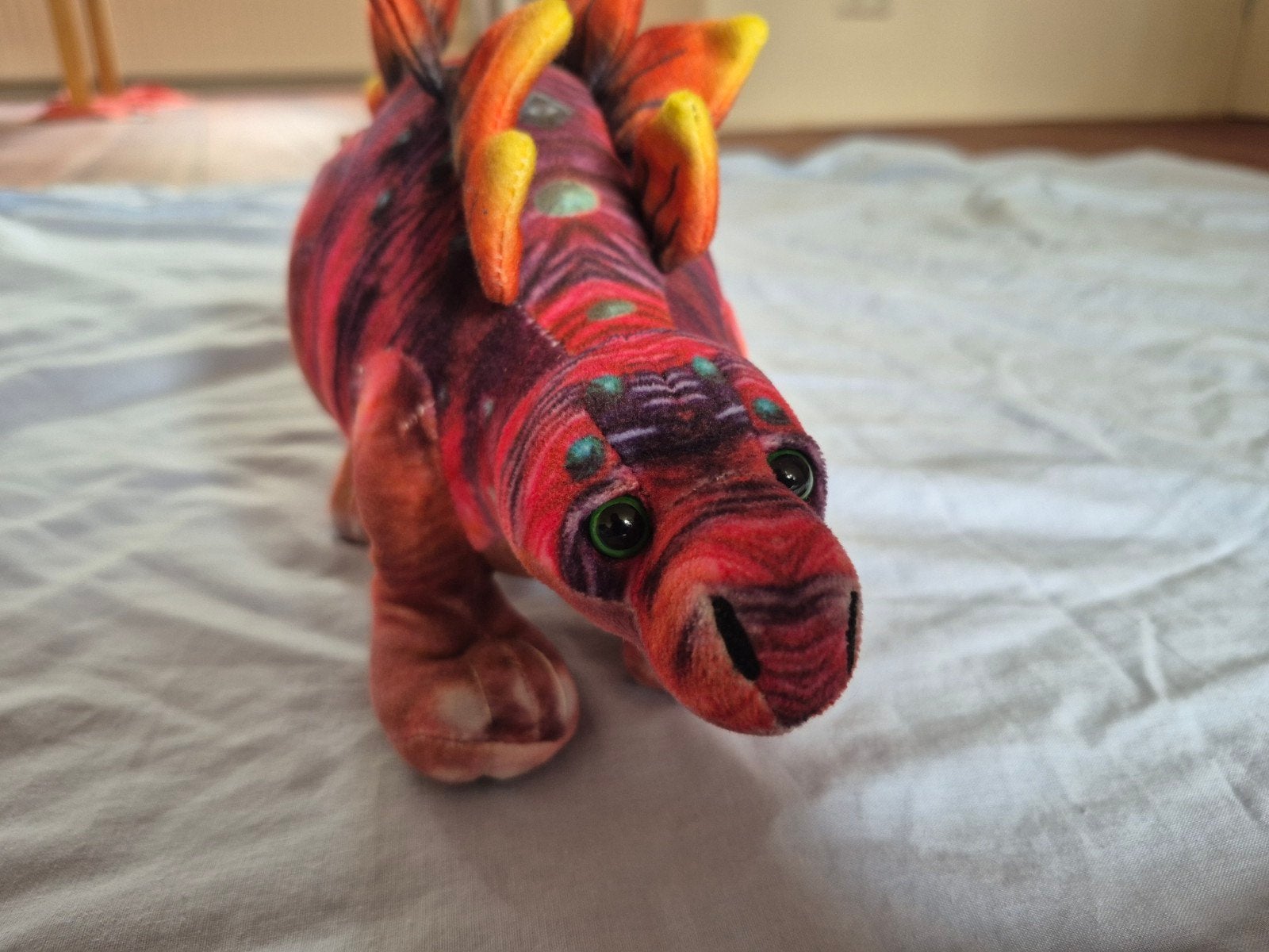 Knuffel Stegosaurus - Leuke Dinosaurus Knuffel, Dinosaurus, Ophalen of Verzenden, Zo goed als nieuw, Middelgroot (20 tot 80 cm)