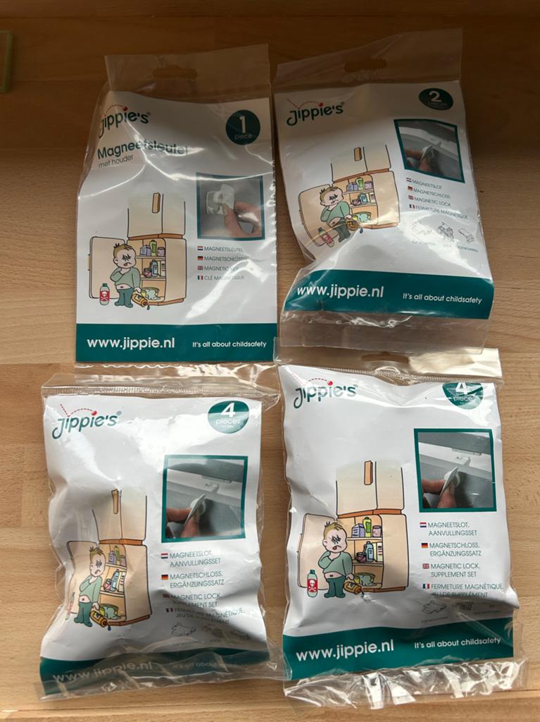Jippie's Magneetsloten (10x) en Magneetsleutel (Nieuw), Ophalen of Verzenden, Nieuw