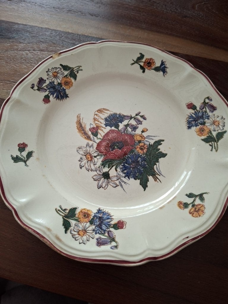 Servies Sarreguemines brocante Frankrijk, Antiek en Kunst, Ophalen