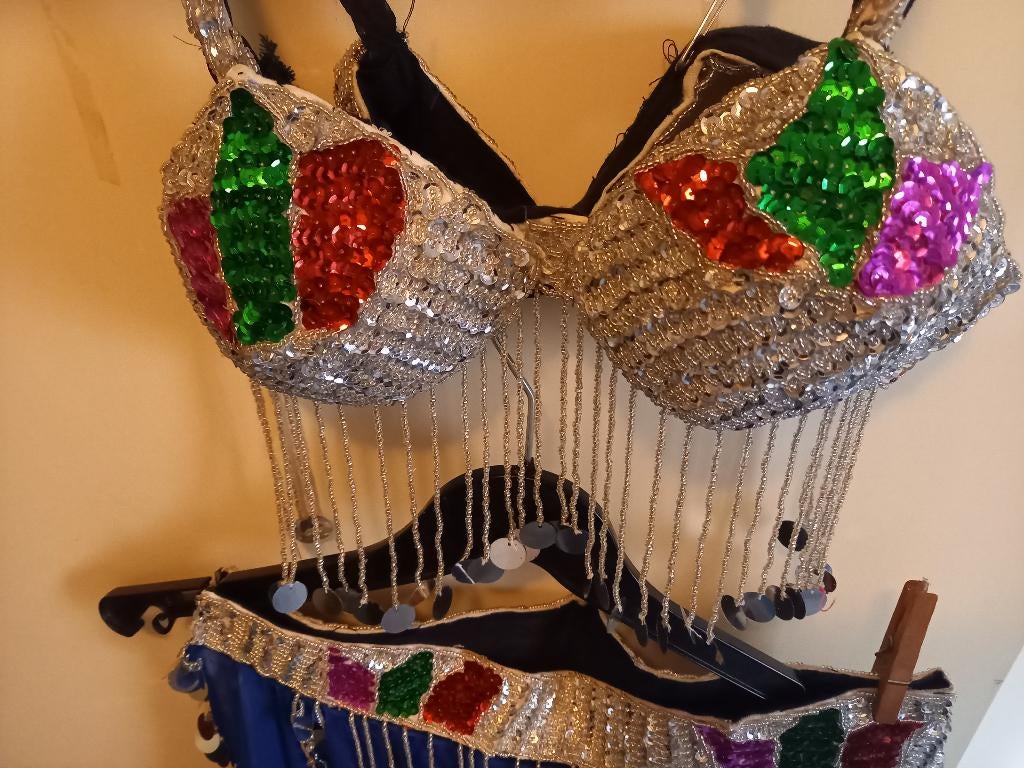 Buikdans kostuum, Maat 38/40 (M), Ophalen of Verzenden, Kleding, Overige thema's