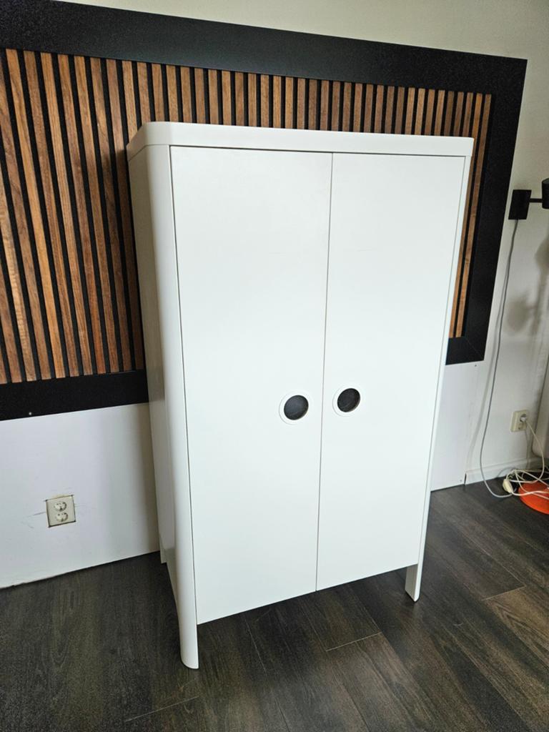Kledingkast 80 x 139 (Ikea Busunge), Ophalen, 50 tot 75 cm, 50 tot 100 cm, 150 tot 200 cm