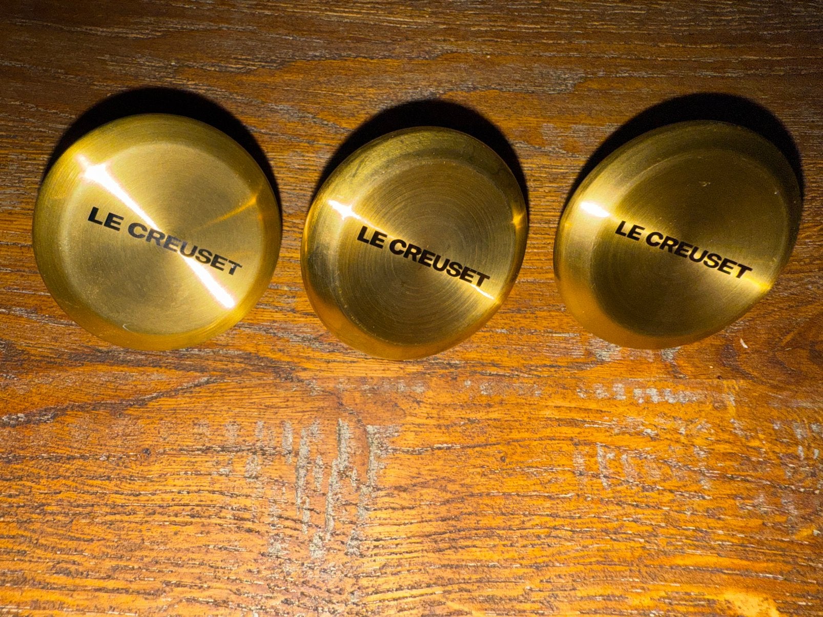 Gouden knoppen le creuset, Ophalen, Zo goed als nieuw, Gietijzer