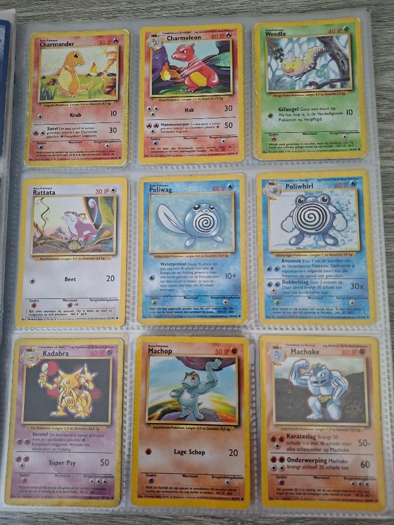 Vintage Pokémon - Base set/Fossil/Jungle NL, Ophalen of Verzenden, Gebruikt, Meerdere kaarten