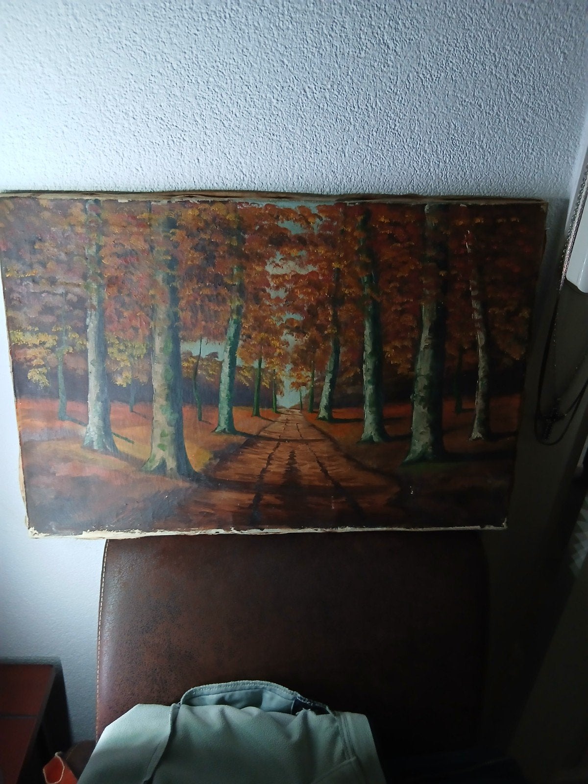 kunstschilder  range bosgezicht erg.oud, Ophalen of Verzenden
