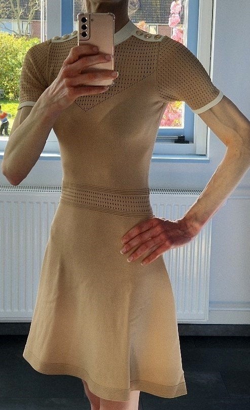 Josh V jurkje maat s, Kleding | Dames, Verzenden, Beige, Nieuw, Maat 36 (S)