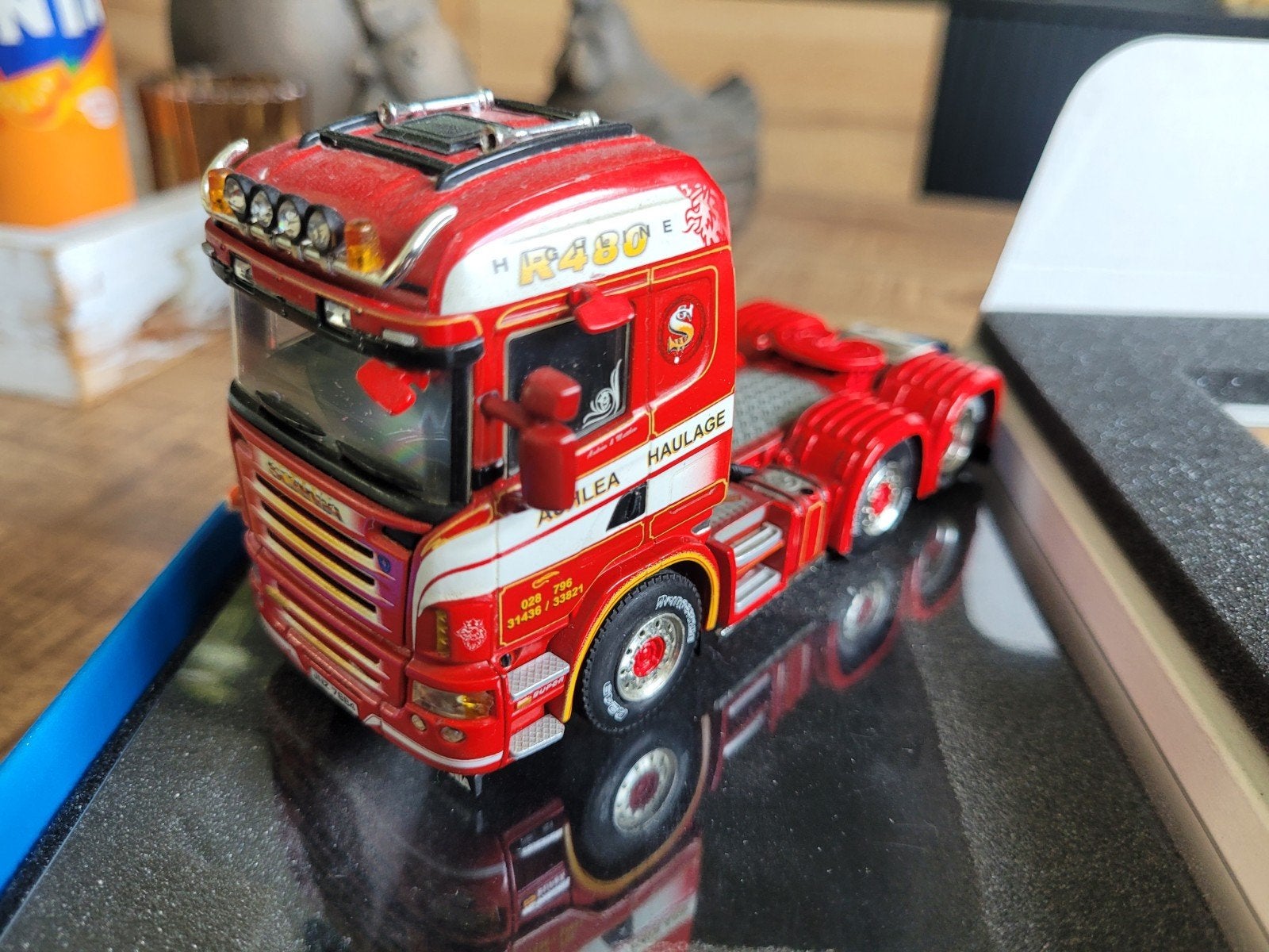 scania ashela houslage, Hobby en Vrije tijd, Modelauto's | 1:50, Tekno, Nieuw, Tekno, Bus of Vrachtwagen