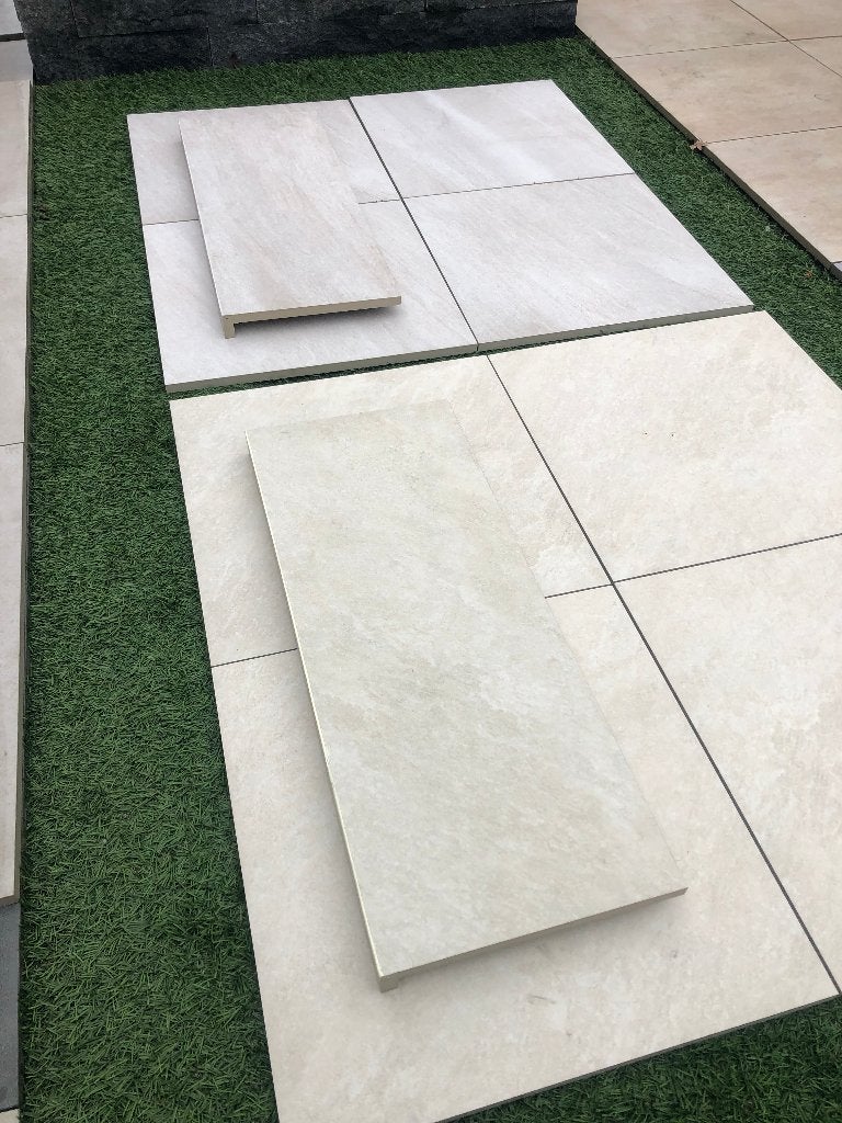 keramische terrastegels met bijpassende zwembadranden, Keramiek, Nieuw, Ophalen of Verzenden, 10 m² of meer