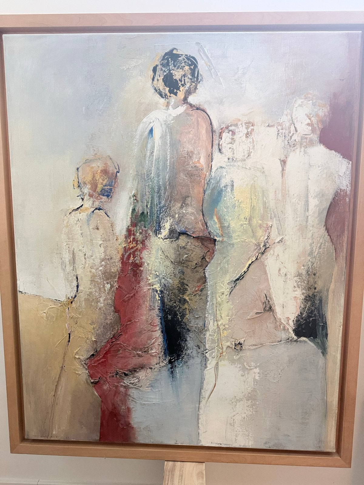 Abstract Schilderij '96 door Paula Evers, Ophalen