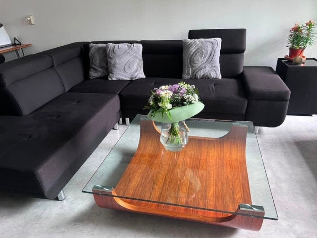 design salontafel van kersenhout, 50 tot 100 cm, Design, Zo goed als nieuw, Kersenhout