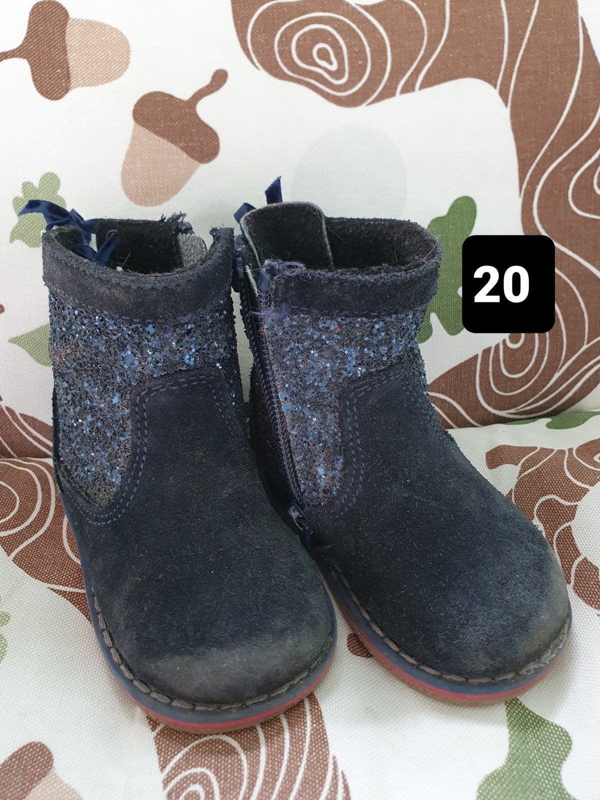 Blauwe laarsjes maat 20, Gebruikt, Meisje, Cupcake, Ophalen of Verzenden