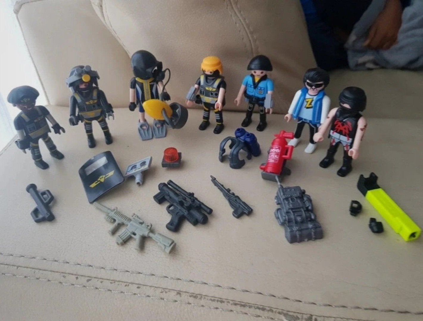 Playmobil politie, brandweer en duikers, Ophalen of Verzenden, Gebruikt