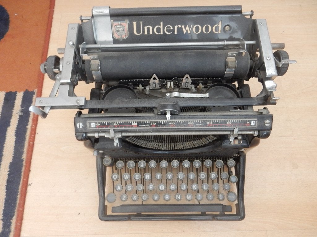 Underwood typemachine, Ophalen, Gebruikt
