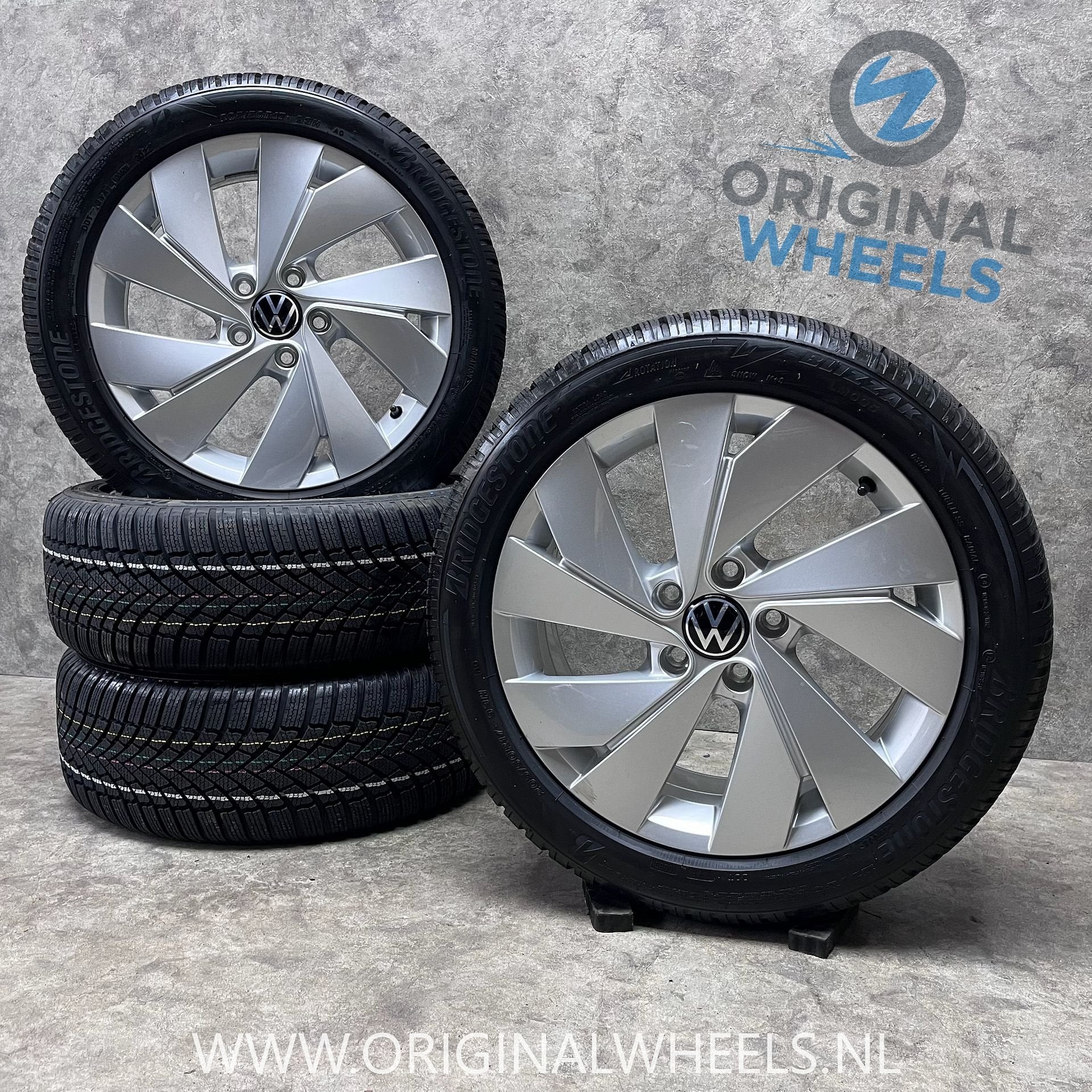 17 inch originele Belmont velgen + winterbanden VW Golf 8, Gebruikt, -, -, Banden en Velgen