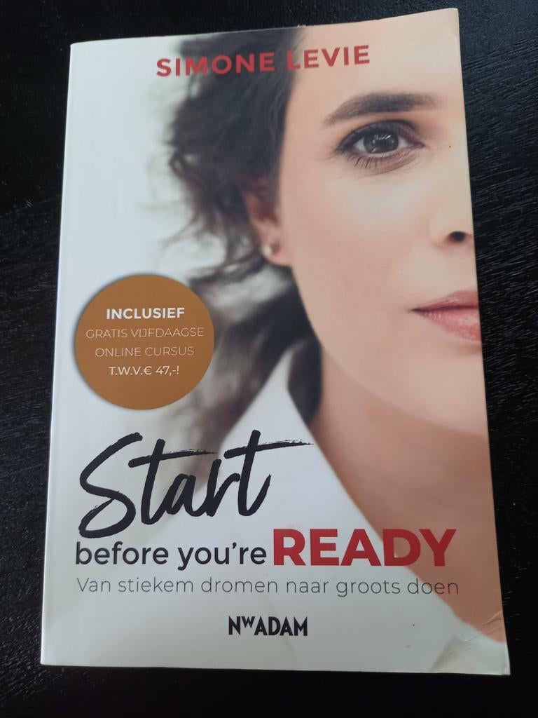 Start Before You're Ready - Simone Levie (incl. cursus), Boeken, Advies, Hulp en Training, Zo goed als nieuw, Ophalen of Verzenden