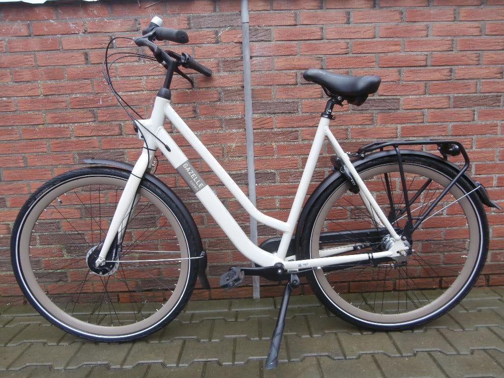 ALS NIEUW! Gazelle Esprit 59 cm. 3 versnellingen. Ivory mat, Ophalen, Versnellingen, 56 cm of meer, Zo goed als nieuw