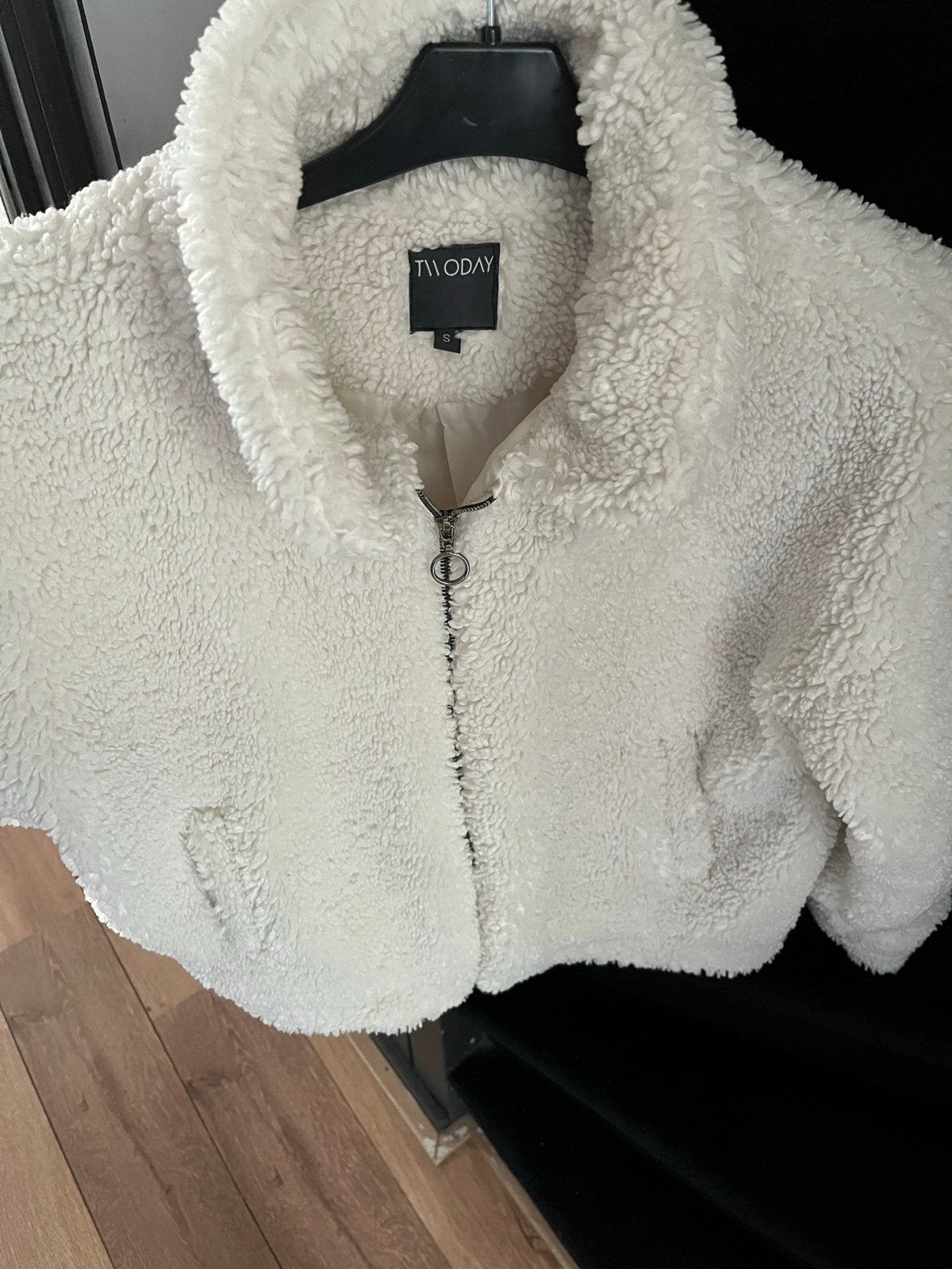 Witte teddy jas van Twooday, maat S, Ophalen of Verzenden, Zo goed als nieuw, Maat 36 (S), Wit