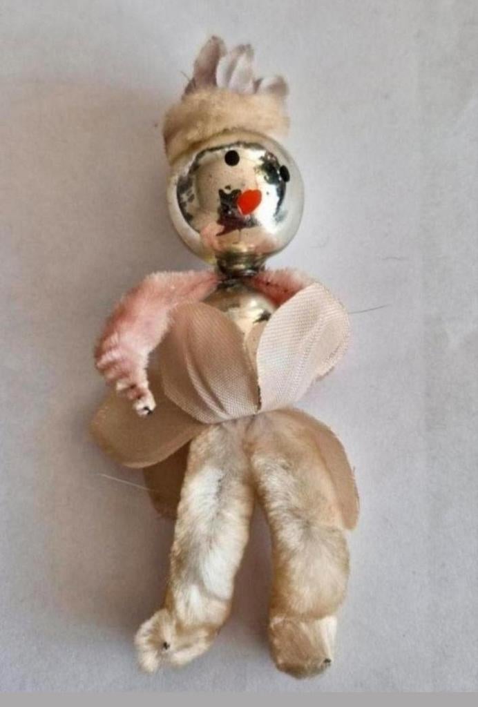 Oud Kerstfiguur Chenille, Diversen, Kerst, Ophalen of Verzenden