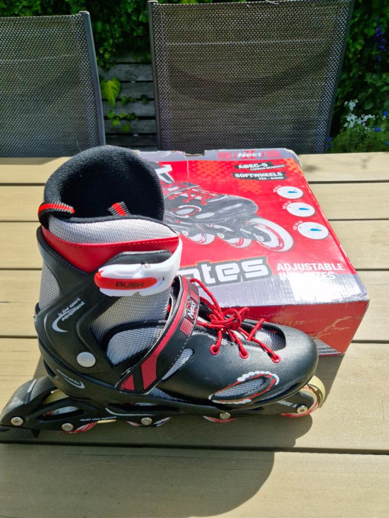 Zo goed als nieuwe verstelbare inline skates (maat 36-39), Ophalen of Verzenden, Zo goed als nieuw, Overige typen