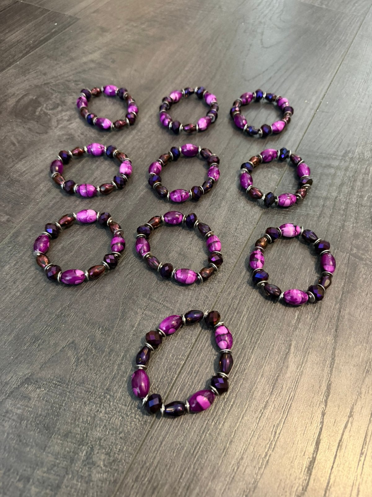 Partij 10 stuks mooie armbandjes 31/7A, Verzenden, Nieuw, Overige kleuren, Overige materialen