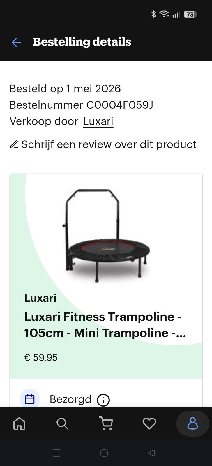 Luxari Fitness Trampoline 105cm - Zo goed als nieuw, Ophalen, Zo goed als nieuw